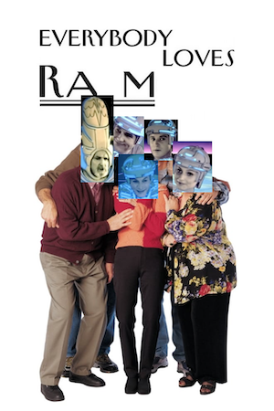 poster from Everybody Loves Raymond, where the characters' faces are replaced with TRON characters Ram, Flynn, Tron, Yori and Dumont, and the title has been edited and letters removed until it says EVERYBODY LOVES RAM