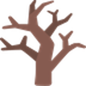 an emoji of a leafless tree 