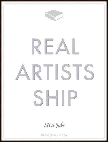 Real artists ship.