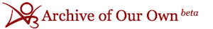 Archive Of Our Own logo, with "beta" visible as a superscript at the end of the name