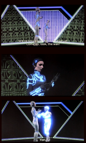 We're only gonna fail if we give up! C'mon, look! The wall!
